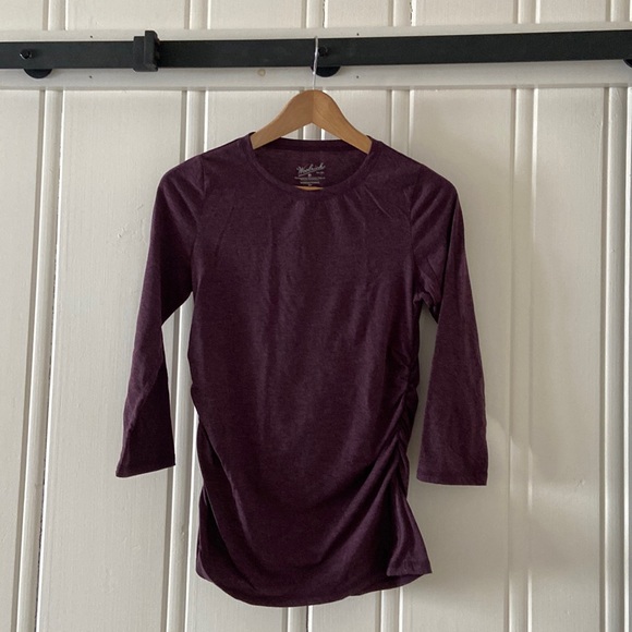 Plum Woolrich long sleeve tee - Picture 1 of 5